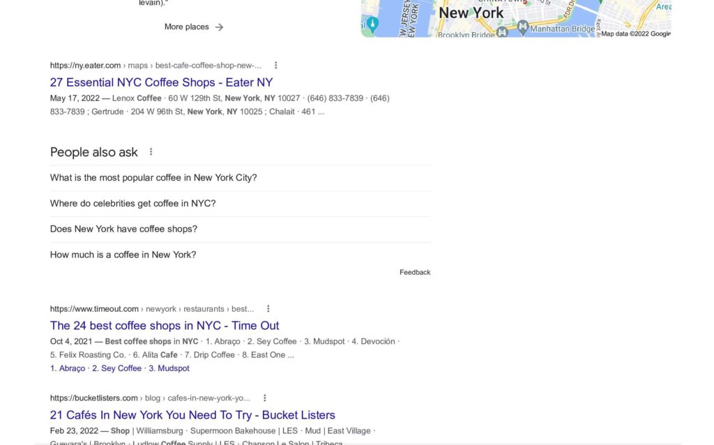 best coffee shop in New York City Google Search 1